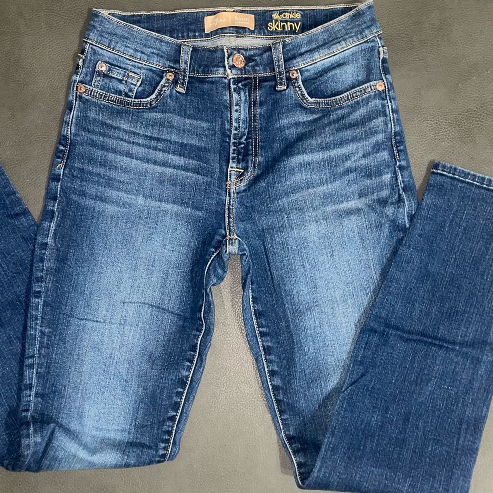 7 For All Mankind B(air) Ankle Skinny, Women’s 28 Ultra-Light Stretch Denim